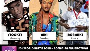 Afisul concursului de dans SDK World Battle Tour - Romania PReselections